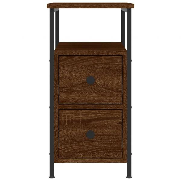 Nachttisch Braun Eichen-Optik 30x60x60 cm Holzwerkstoff