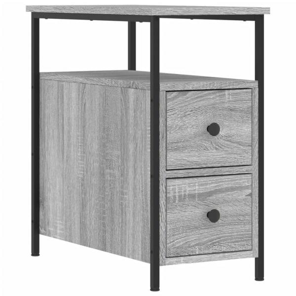 Nachttisch Grau Sonoma-Eiche 30x60x60 cm Holzwerkstoff