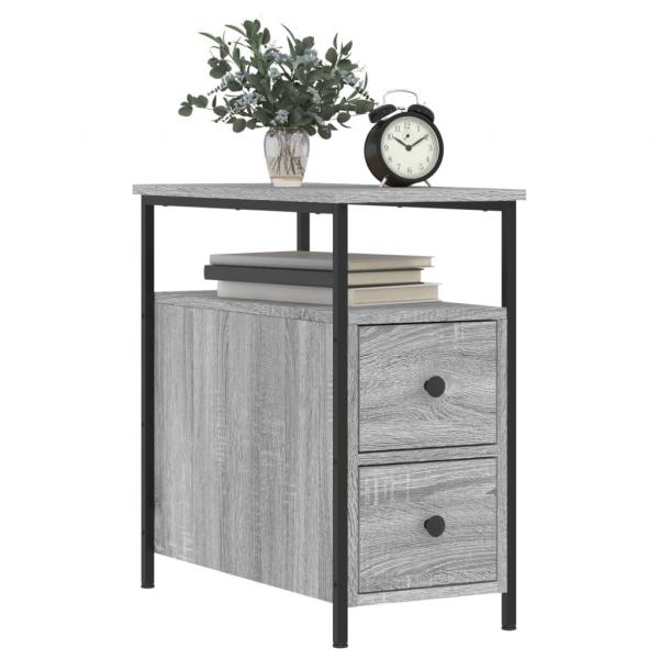 Nachttisch Grau Sonoma-Eiche 30x60x60 cm Holzwerkstoff