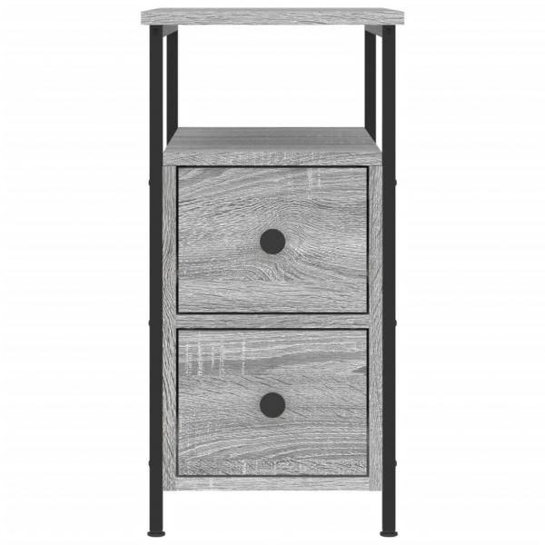 Nachttisch Grau Sonoma-Eiche 30x60x60 cm Holzwerkstoff