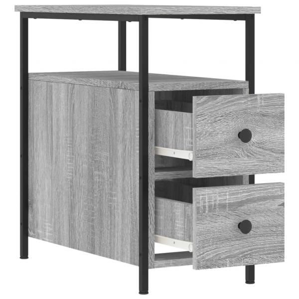 Nachttisch Grau Sonoma-Eiche 30x60x60 cm Holzwerkstoff