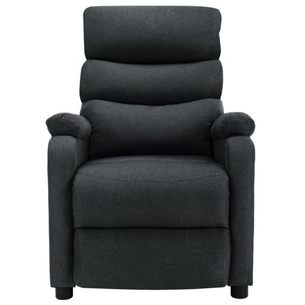Massagesessel Dunkelgrau Stoff