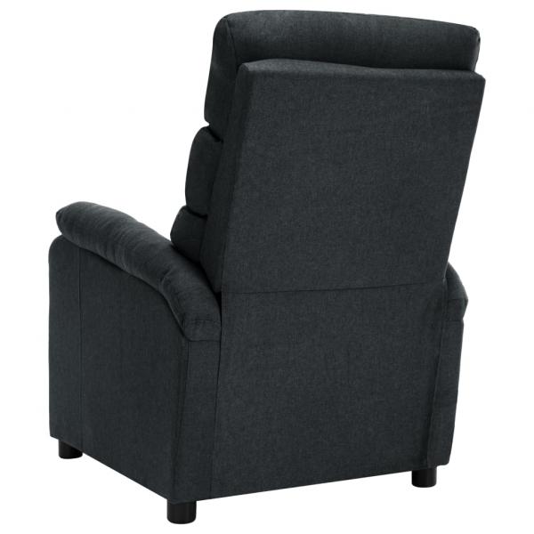 Massagesessel Dunkelgrau Stoff