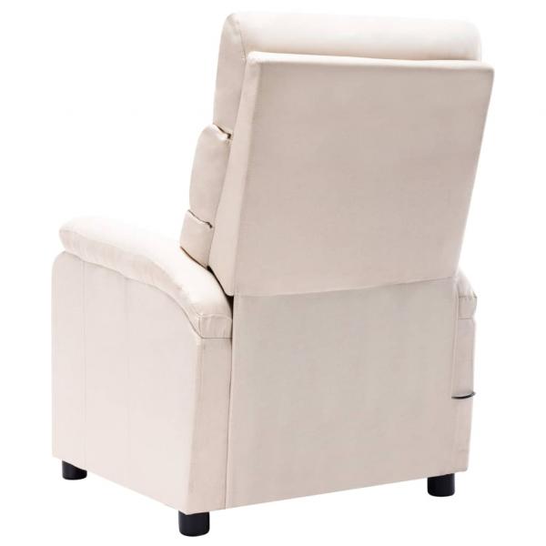 Massagesessel Creme Stoff