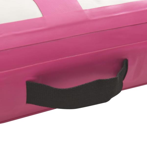 Aufblasbare Gymnastikmatte mit Pumpe 60x100x20 cm PVC Rosa