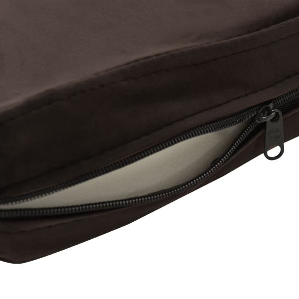 Hundesofa Braun 81x43x31 cm Plüsch und Kunstleder   