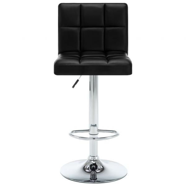 Barhocker 2 Stk. Schwarz Kunstleder 