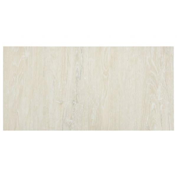 PVC-Fliesen Selbstklebend 55 Stk. 5,11 m² Creme