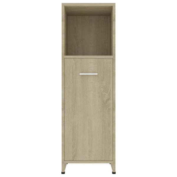 ARDEBO.de - Badezimmerschrank Sonoma-Eiche 30x30x95 cm Holzwerkstoff