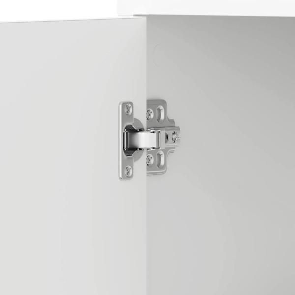 Badezimmerschrank Weiß 30x30x183,5 cm Holzwerkstoff
