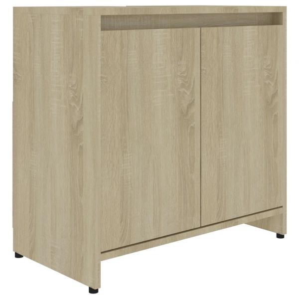 Badezimmerschrank Sonoma-Eiche 60x33x61 cm Holzwerkstoff