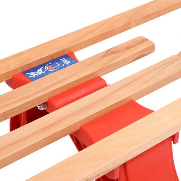  Klappschlitten mit Rückenlehne 119 cm Holz  