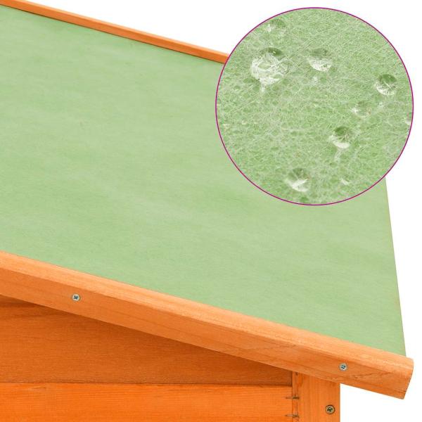 Hühnerstall mit Legenest Tanne Massivholz 