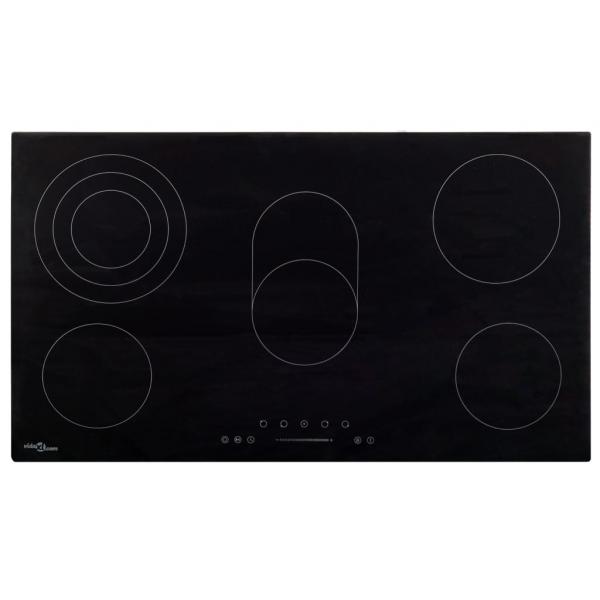 ARDEBO.de - Glaskeramik-Kochfeld mit 5 Platten Touch Control 77 cm 8500 W