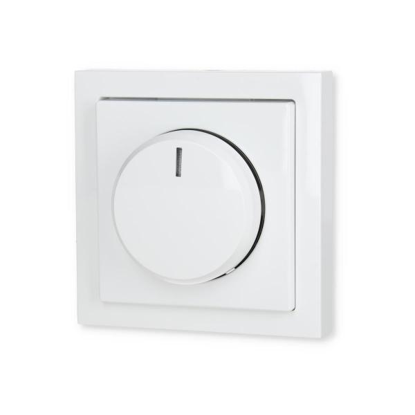 Busch-Jaeger 6523 UJ-84-102 Drehdimmer LED Komplettset, future linear, studioweiß glänzend (2CKA006512A0350)