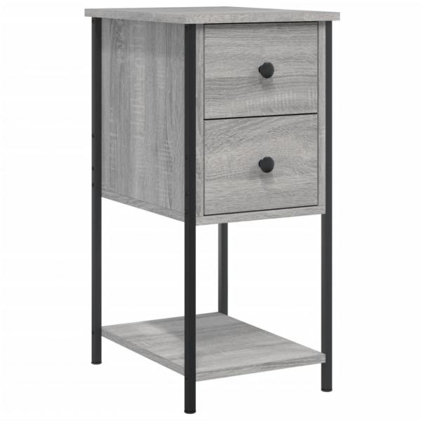 Nachttisch Grau Sonoma 32x42x70 cm Holzwerkstoff