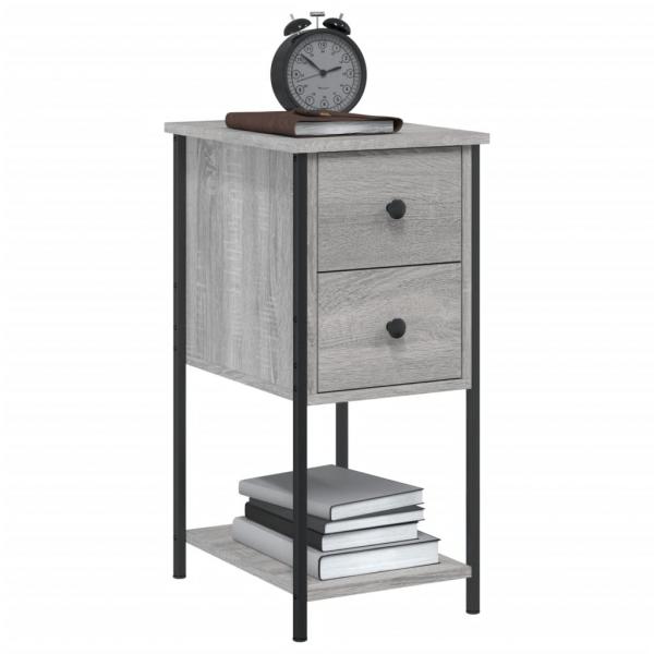Nachttisch Grau Sonoma 32x42x70 cm Holzwerkstoff