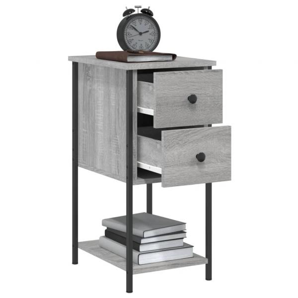 Nachttisch Grau Sonoma 32x42x70 cm Holzwerkstoff