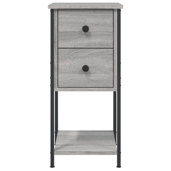 Nachttisch Grau Sonoma 32x42x70 cm Holzwerkstoff