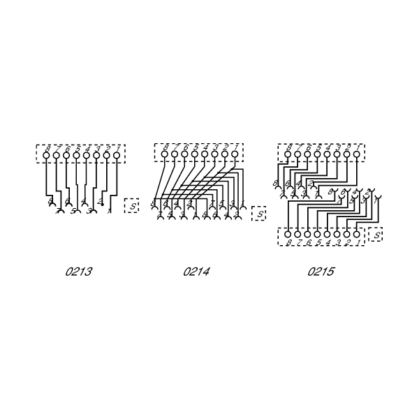 Busch-Jaeger 0213 UAE-Anschlussdose, 1 Steckbuchse, 8-polig (2CKA000230A0227)