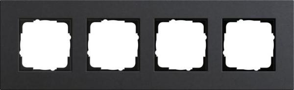 ARDEBO.de Abdeckrahmen 4-fach, System 55 Esprit, anthrazit, Gira 0214226