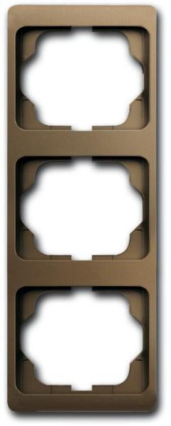 ARDEBO.de Busch-Jaeger 1733 KA-21 Abdeckrahmen, 3-fach, senkrecht, Busch alpha exclusive, bronze
