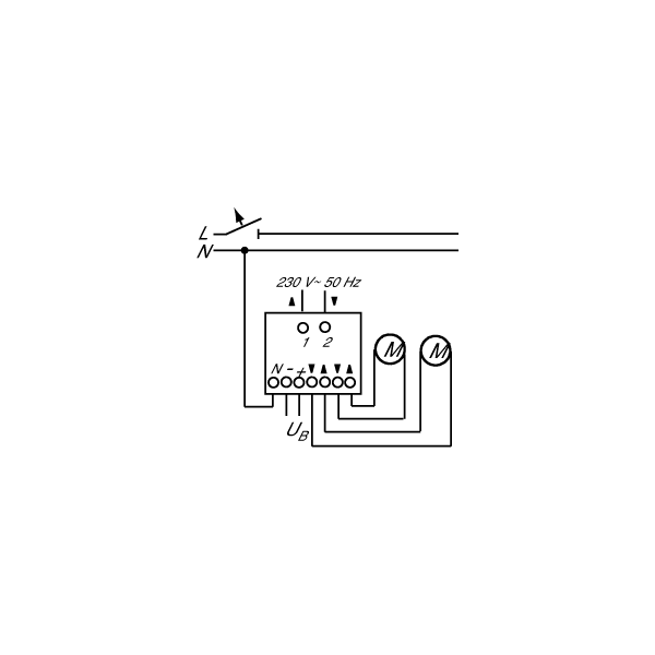 Busch-Jaeger 6415/24 Busch-Jalousiecontrol II Trennrelais, Gleichstromantriebe, 2-fach (2CKA006410A0363)