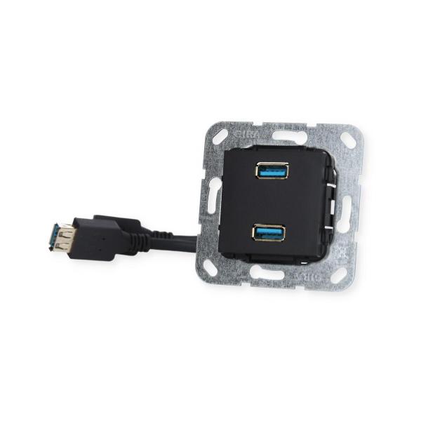 Einsatz USB 3.0 Typ A 2fach Gira 568510