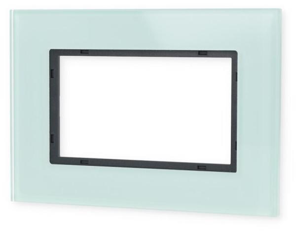 ARDEBO.de Abdeckrahmen 1,5fach, Glas Mint, System 55 Esprit, Gira 100118