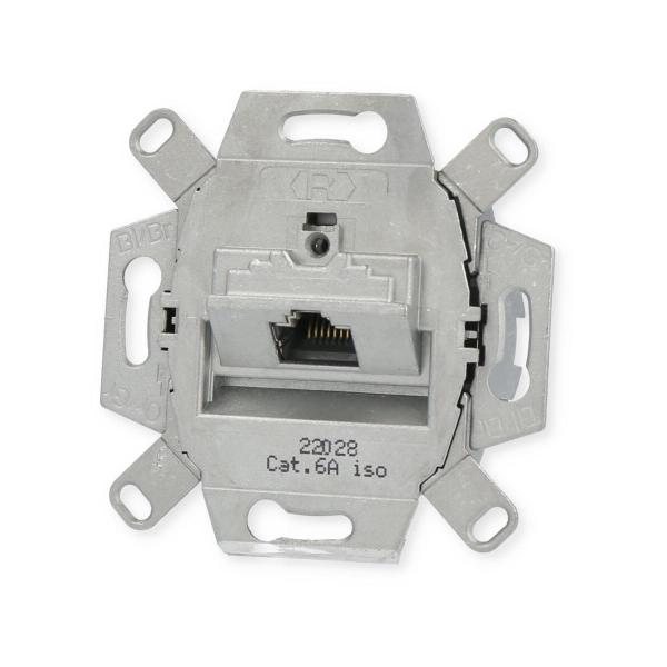 Busch-Jaeger 0218/11-101 UAE Anschlussdose, RJ45, Cat. 6a iso, geschirmt, 1 Steckbuchse, 8 (8)-polig (2CKA000230A0409)