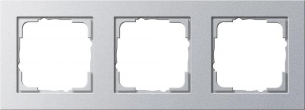 ARDEBO.de Gira 021325 Abdeckrahmen, 3fach, Farbe Alu, E2