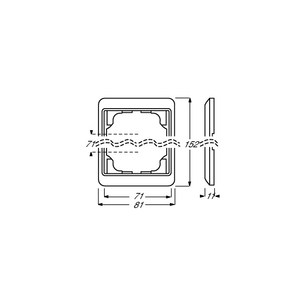 Busch-Jaeger 1732-20 Abdeckrahmen, Alpha Nea, 2-fach Rahmen, platin (2CKA001754A1660)