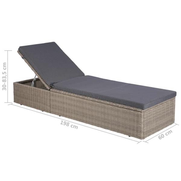 9-tlg. Garten-Essgruppe Poly Rattan Braun  