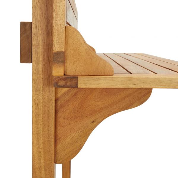 Balkon-Stehtisch 90x37x122,5 cm Massivholz Akazie