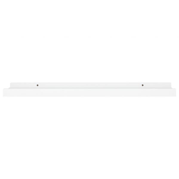 Bilderleisten 2 Stk. Weiß 60x9x3 cm MDF 