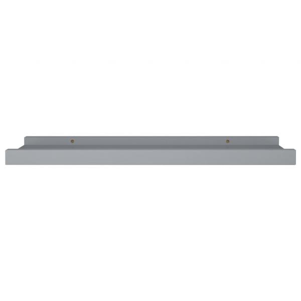 Bilderleisten 2 Stk. Grau 40x9x3 cm MDF