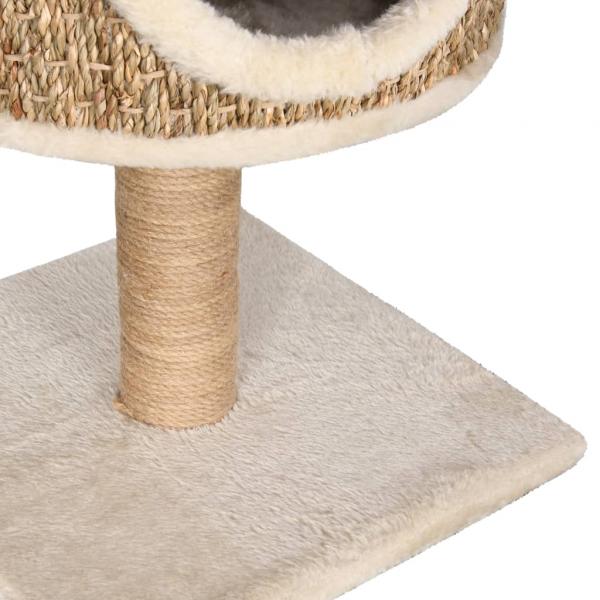 Katzen-Kratzbaum mit Katzenhöhle 52 cm Seegras
