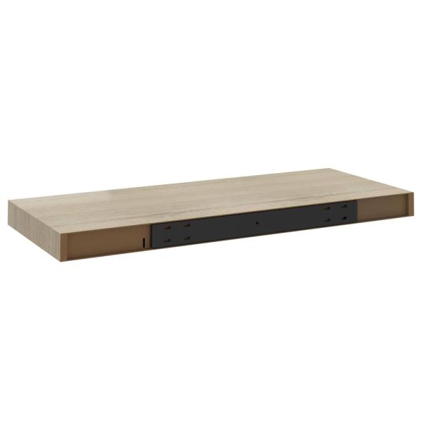 Schwebendes Wandregal Eichefarben 60x23,5x3,8 cm MDF  