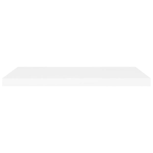 Schweberegale 4 Stk. Weiß 80x23,5x3,8 cm MDF