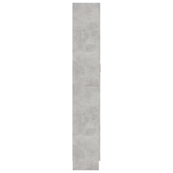 Vitrinenschrank Betongrau 82,5x30,5x185,5 cm Holzwerkstoff