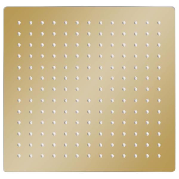 Regenbrause Edelstahl 30x30 cm Quadrat Golden