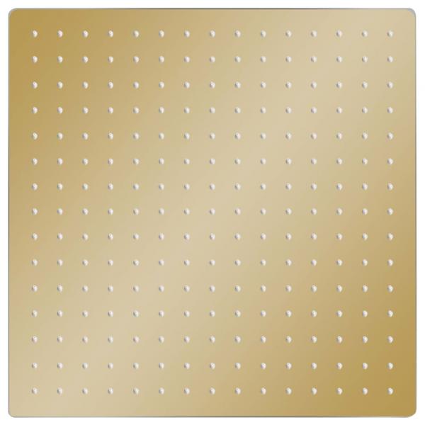 Regenbrause Edelstahl 40x40 cm Quadrat Golden