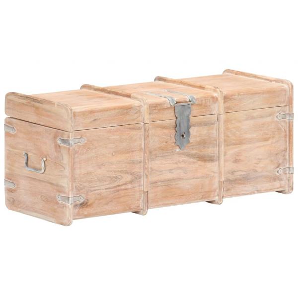 Holztruhe 90x40x40 cm Akazie Massivholz