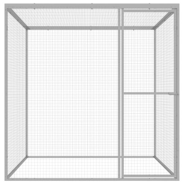 Katzenkäfig 1,5x1,5x1,5 m Verzinkter Stahl  