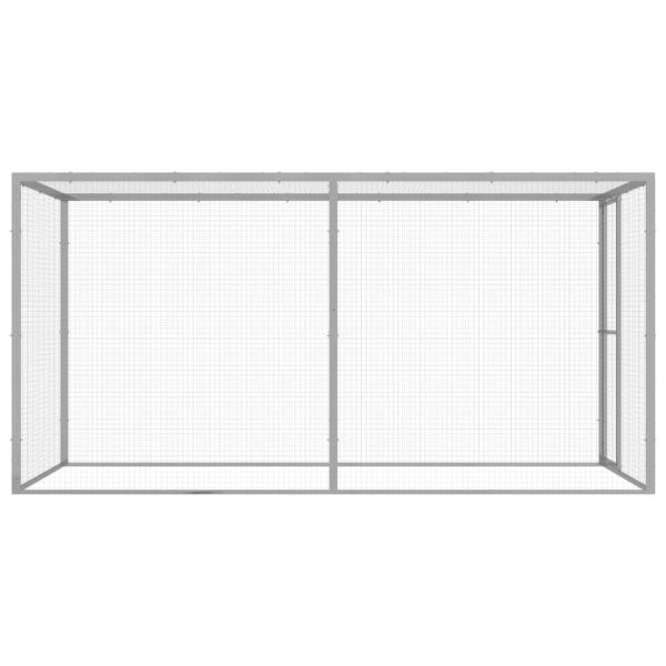 Katzenkäfig 3x1,5x1,5 m Verzinkter Stahl