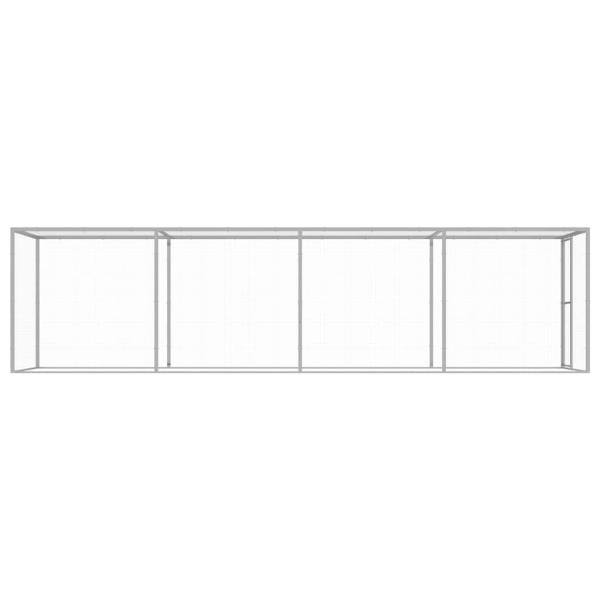 Katzenkäfig 6x1,5x1,5 m Verzinkter Stahl