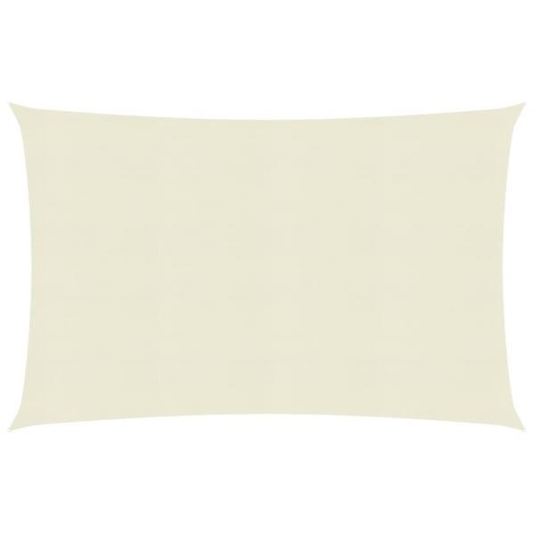 ARDEBO.de - Sonnensegel 160 g/m² Creme 2x3 m HDPE