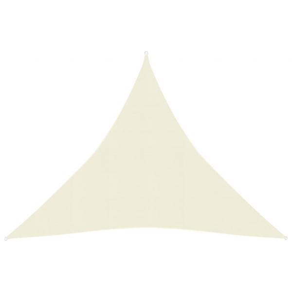 ARDEBO.de - Sonnensegel 160 g/m² Creme 4x4x4 m HDPE