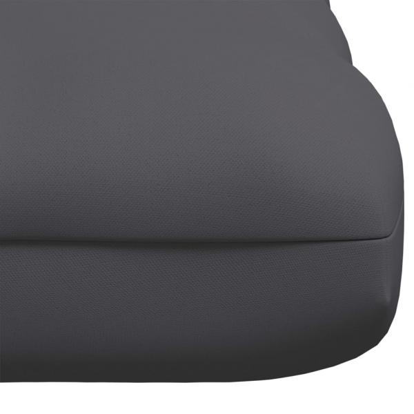 Palettenkissen Anthrazit 120x80x12 cm Stoff