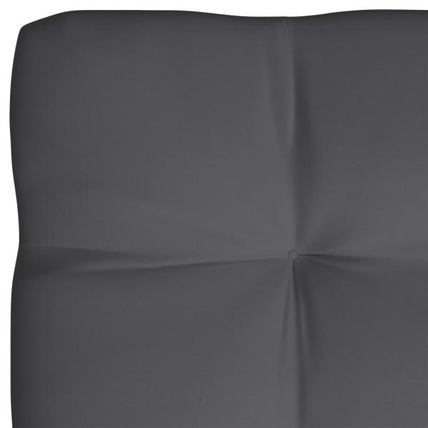Palettenkissen Anthrazit 120x80x12 cm Stoff